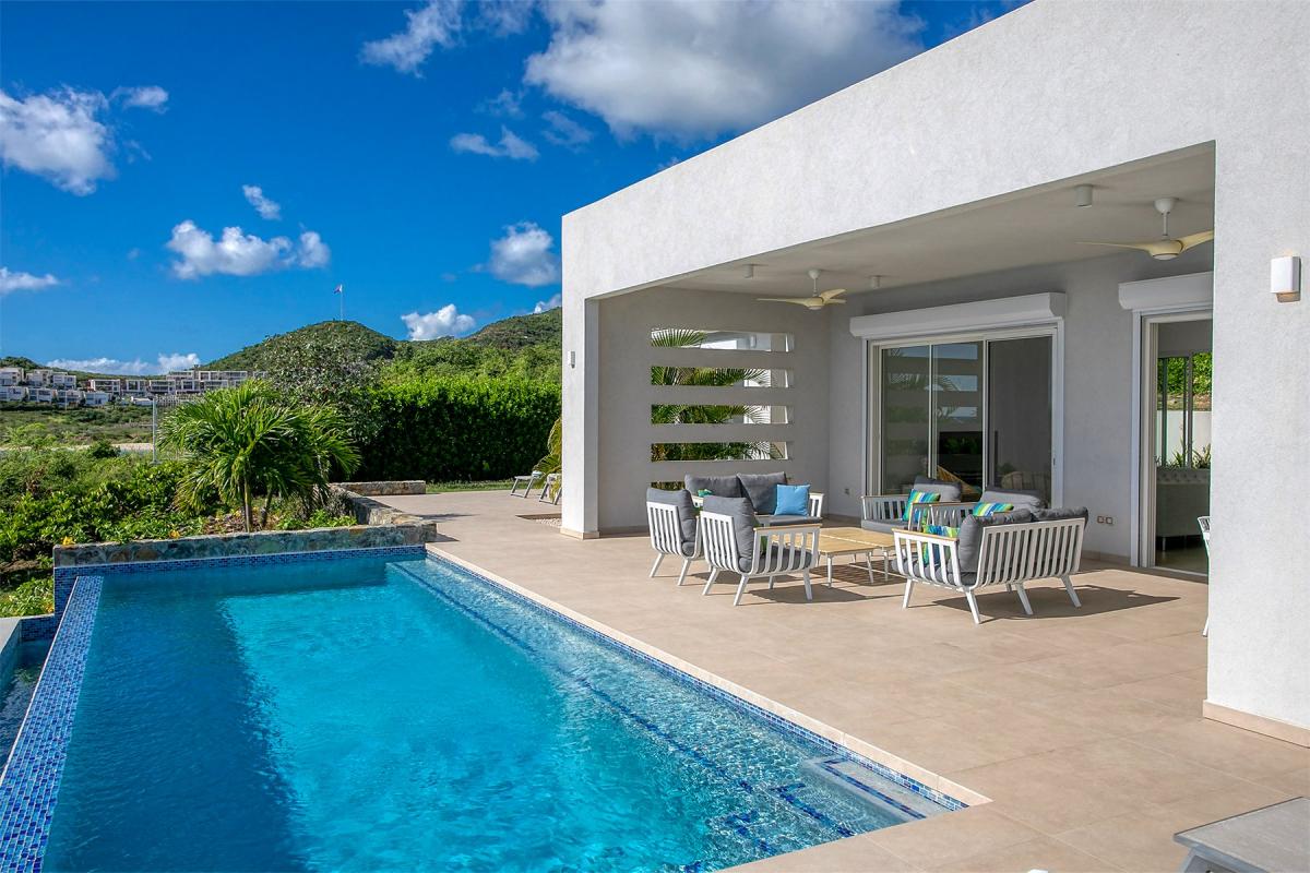 Location villa St Martin - La piscine